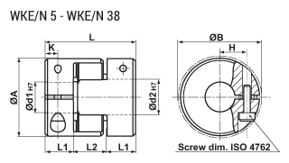 Klokopplingar WKEN 5-38