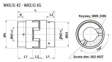 Klokopplingar WKEG 42-65