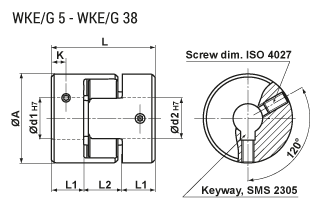 Klokopplingar WKEG 5-38