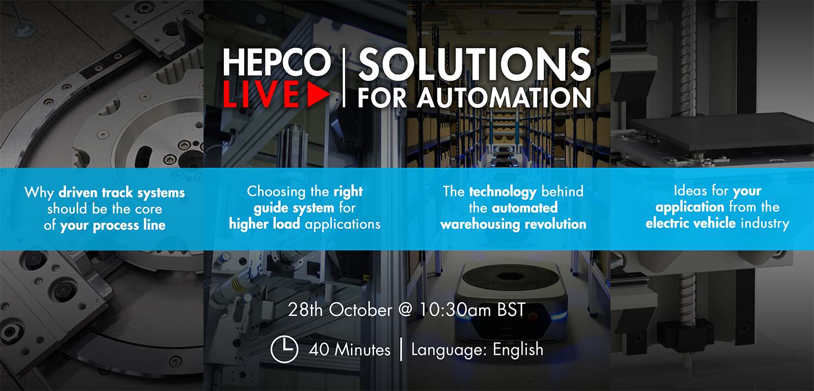 Hepco Live on October 28th – Solutions for Automation